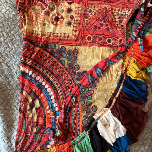 Jean Paul Gaultier Other - Jean Paul Gaultier Soleil Vintage Tribal Mesh Wrap Skirt